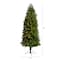 6ft. Pre-Lit Slim Virginia Spruce Artificial Christmas Tree, Warm White LED Lights